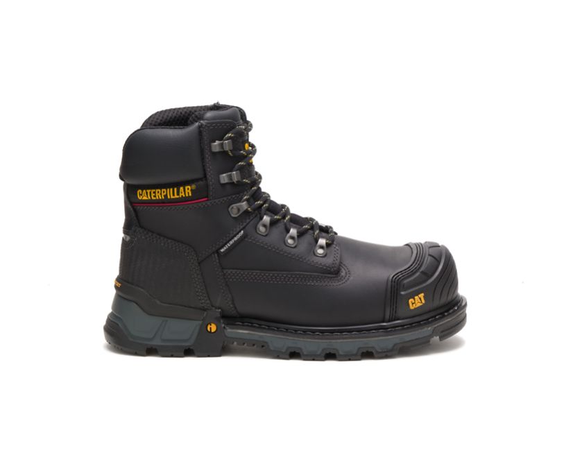 Caterpillar Excavator XL 6 Waterproof Composite Toe - Svart Vernestøvler Herre - Norge ( EZXYT-2306